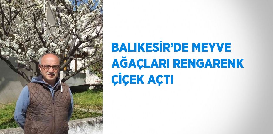 BALIKESİR’DE MEYVE AĞAÇLARI RENGARENK ÇİÇEK AÇTI