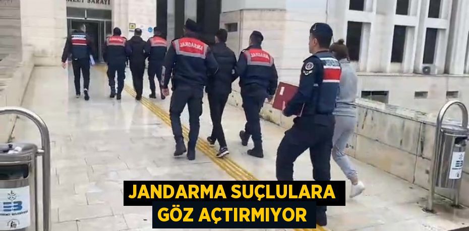 Jandarma suçlulara göz açtırmıyor