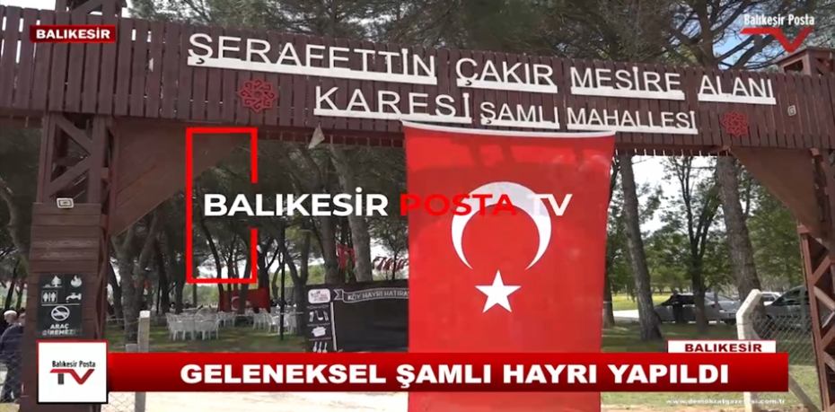 Geleneksel Şamlı hayrı yapıldı.