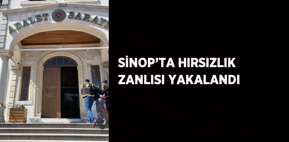 SİNOP’TA HIRSIZLIK ZANLISI YAKALANDI