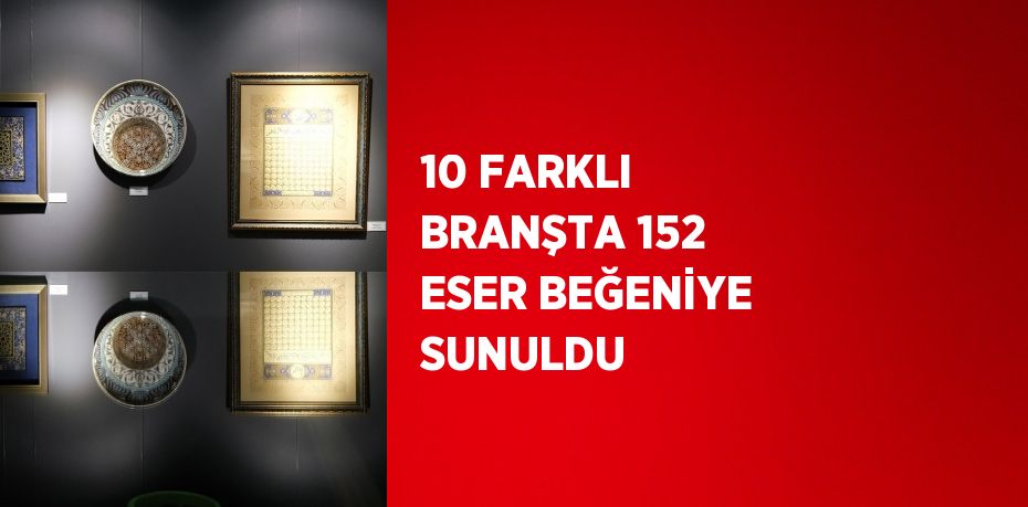 10 FARKLI BRANŞTA 152 ESER BEĞENİYE SUNULDU