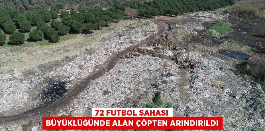 72 futbol sahası büyüklüğünde alan çöpten arındırıldı