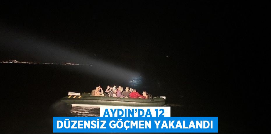 AYDIN’DA 12 DÜZENSİZ GÖÇMEN YAKALANDI