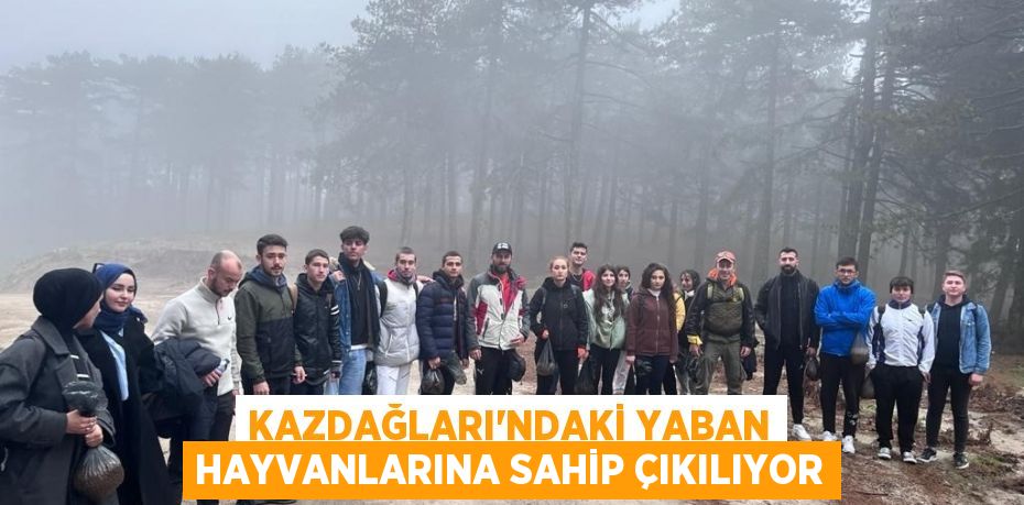 Kazdağları'ndaki yaban hayvanlarına sahip çıkılıyor