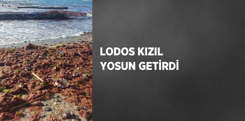 LODOS KIZIL YOSUN GETİRDİ