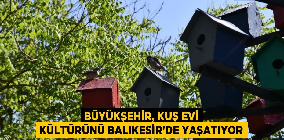 Büyükşehir, kuş evi kültürünü Balıkesir’de yaşatıyor