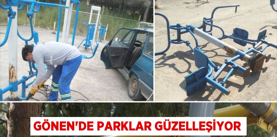 Gönen'de parklar güzelleşiyor