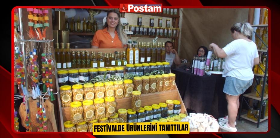 Festivalde ürünlerini tanıttılar