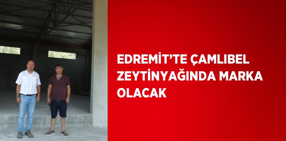 EDREMİT’TE ÇAMLIBEL ZEYTİNYAĞINDA MARKA OLACAK