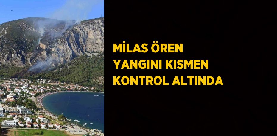 MİLAS ÖREN YANGINI KISMEN KONTROL ALTINDA