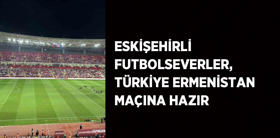 ESKİŞEHİRLİ FUTBOLSEVERLER, TÜRKİYE ERMENİSTAN MAÇINA HAZIR