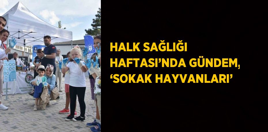 HALK SAĞLIĞI HAFTASI’NDA GÜNDEM, ‘SOKAK HAYVANLARI’