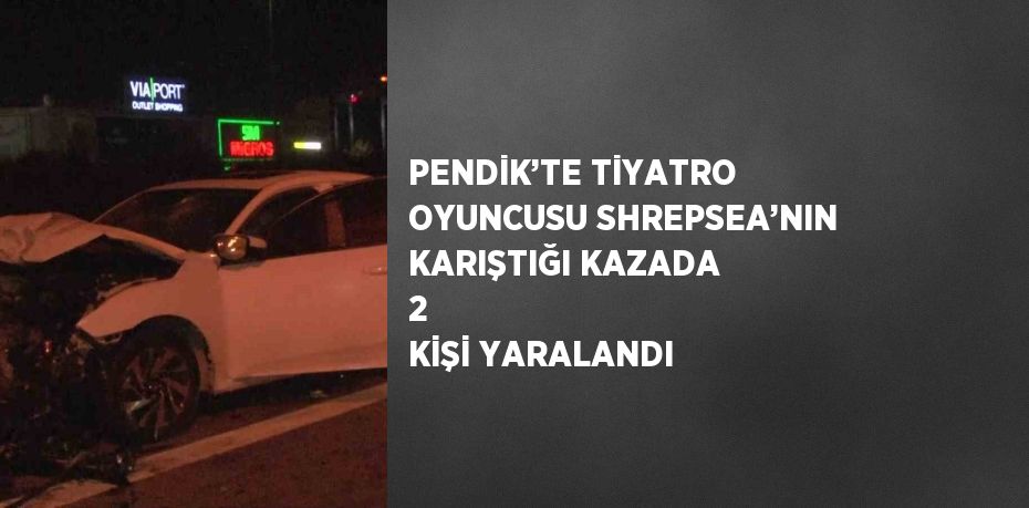 PENDİK’TE TİYATRO OYUNCUSU SHREPSEA’NIN KARIŞTIĞI KAZADA 2  KİŞİ YARALANDI