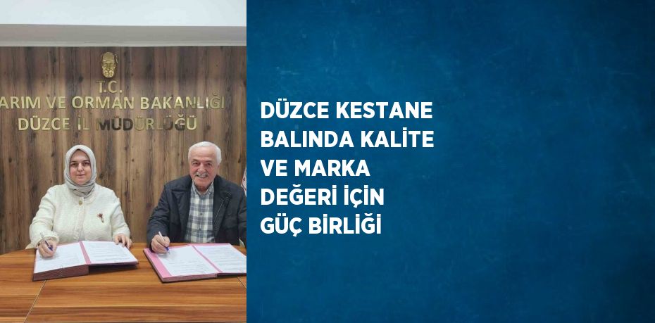 DÜZCE KESTANE BALINDA KALİTE VE MARKA DEĞERİ İÇİN GÜÇ BİRLİĞİ