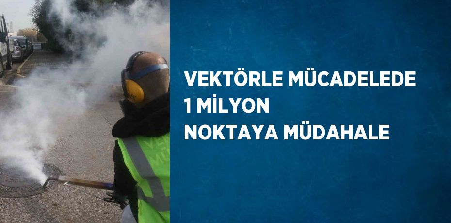 VEKTÖRLE MÜCADELEDE 1 MİLYON NOKTAYA MÜDAHALE