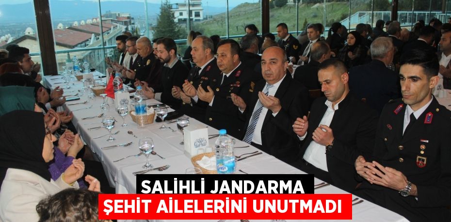 Salihli Jandarma şehit ailelerini unutmadı