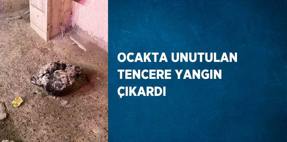 OCAKTA UNUTULAN TENCERE YANGIN ÇIKARDI