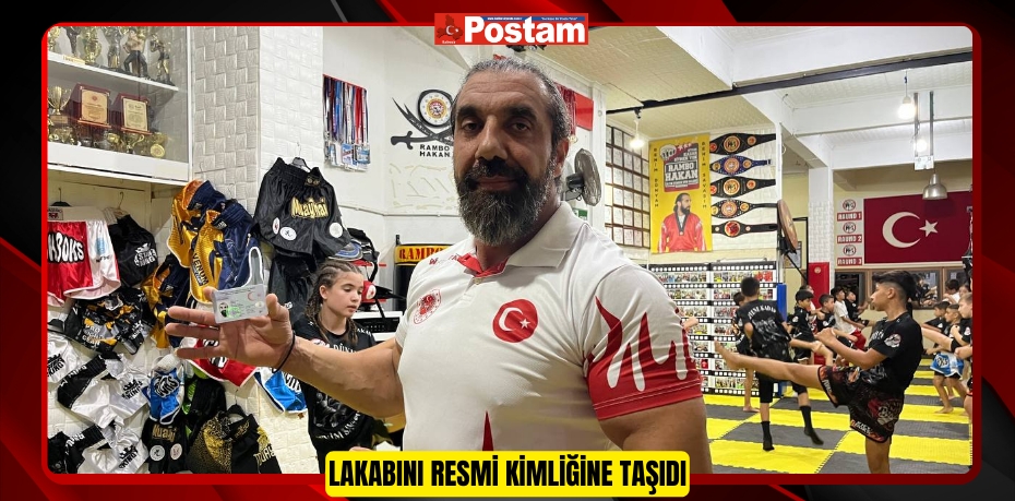 Lakabını resmi kimliğine taşıdı: MMA Dünya Şampiyonu Hakan İtmiş, &quot;Rambo Hakan&quot; oldu  