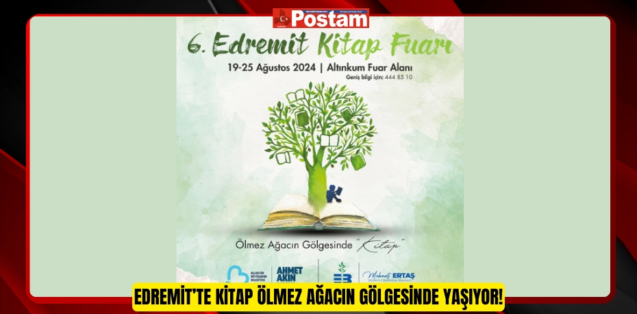 EDREMİT’TE KİTAP ÖLMEZ AĞACIN GÖLGESİNDE YAŞIYOR!