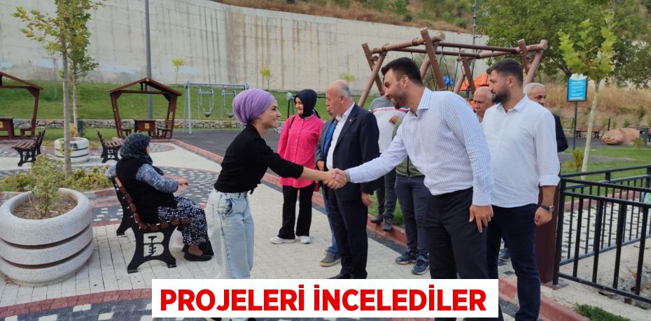 Projeleri incelediler