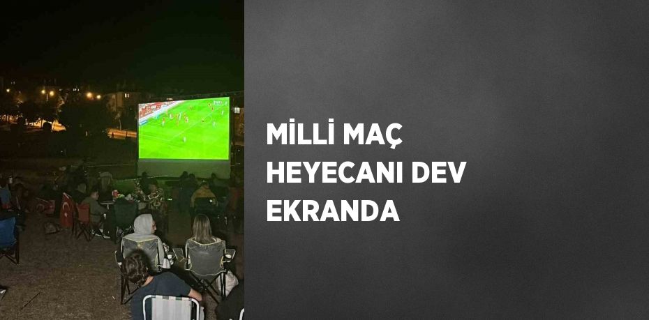 MİLLİ MAÇ HEYECANI DEV EKRANDA