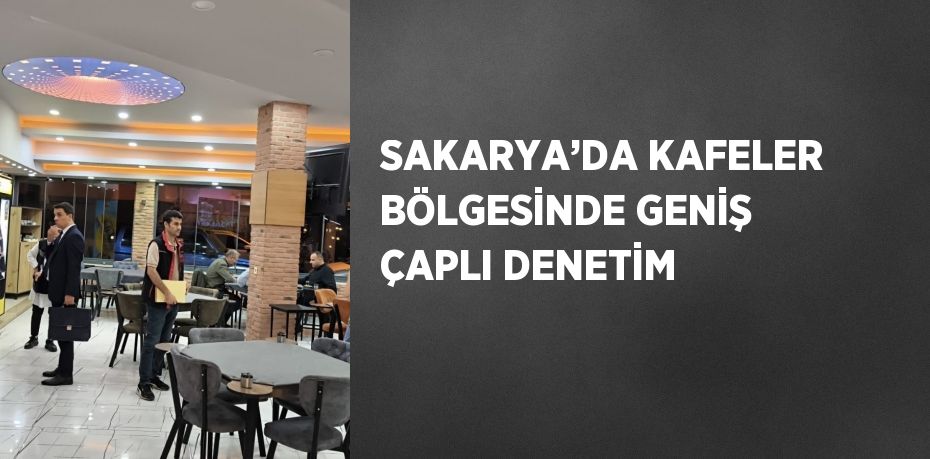 SAKARYA’DA KAFELER BÖLGESİNDE GENİŞ ÇAPLI DENETİM