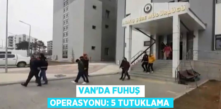 Van’da fuhuş operasyonu: 5 tutuklama