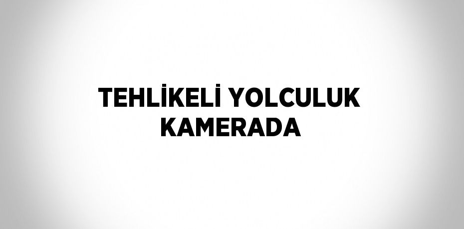 TEHLİKELİ YOLCULUK KAMERADA