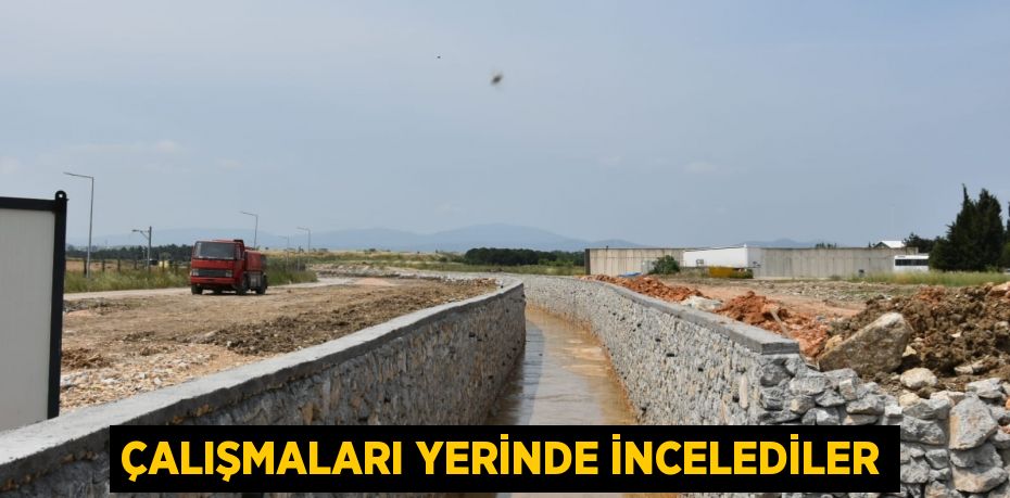 Çalışmaları yerinde incelediler