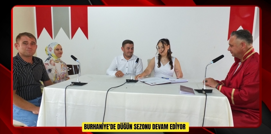 Burhaniye'de düğün sezonu devam ediyor