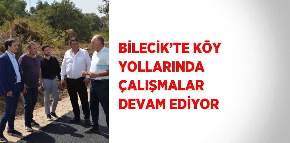 BİLECİK’TE KÖY YOLLARINDA ÇALIŞMALAR DEVAM EDİYOR