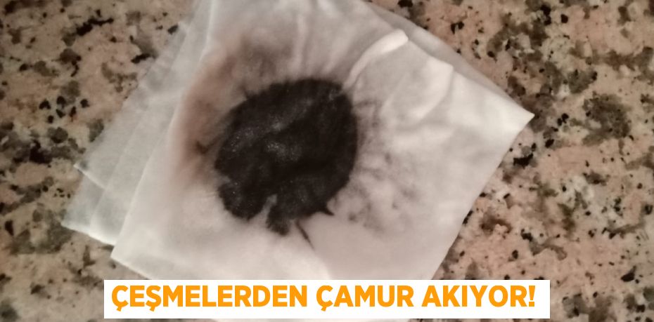 ÇEŞMELERDEN ÇAMUR AKIYOR!