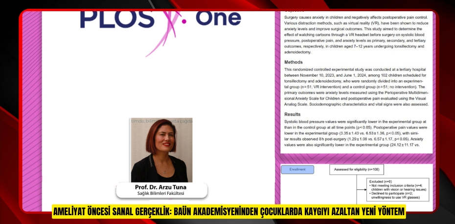 AMELİYAT ÖNCESİ SANAL GERÇEKLİK: BAÜN AKADEMİSYENİNDEN ÇOCUKLARDA KAYGIYI AZALTAN YENİ YÖNTEM