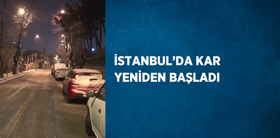 İSTANBUL’DA KAR YENİDEN BAŞLADI