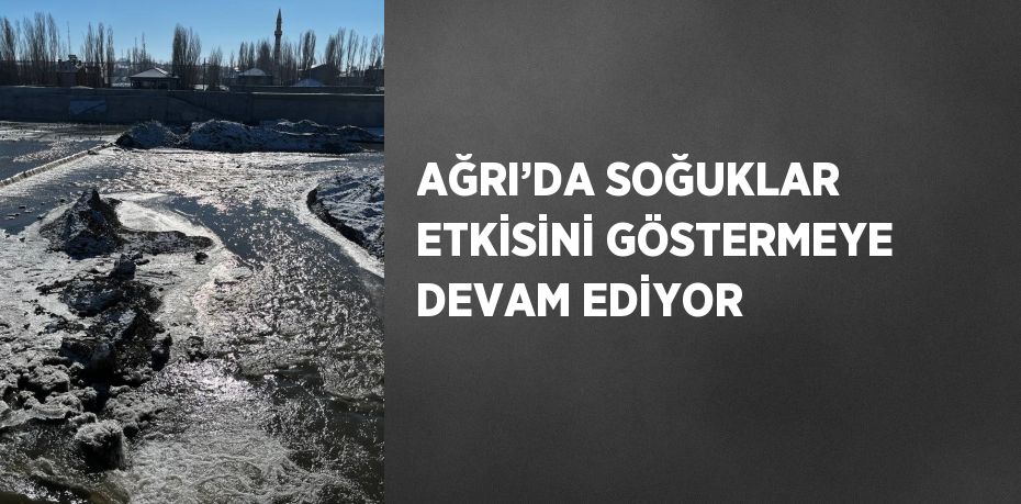 AĞRI’DA SOĞUKLAR ETKİSİNİ GÖSTERMEYE DEVAM EDİYOR