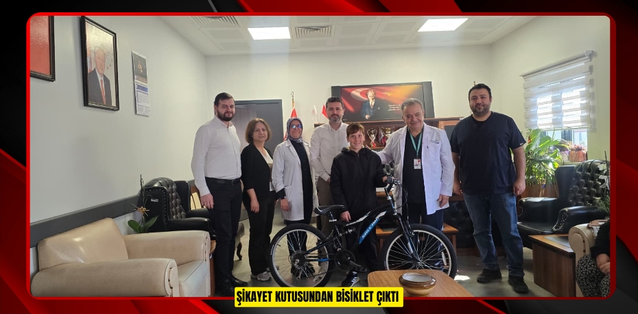 Şikayet kutusundan bisiklet çıktı 