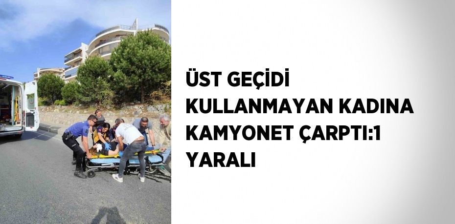 ÜST GEÇİDİ KULLANMAYAN KADINA KAMYONET ÇARPTI:1 YARALI