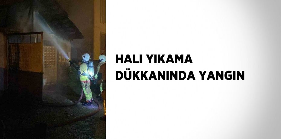 HALI YIKAMA DÜKKANINDA YANGIN