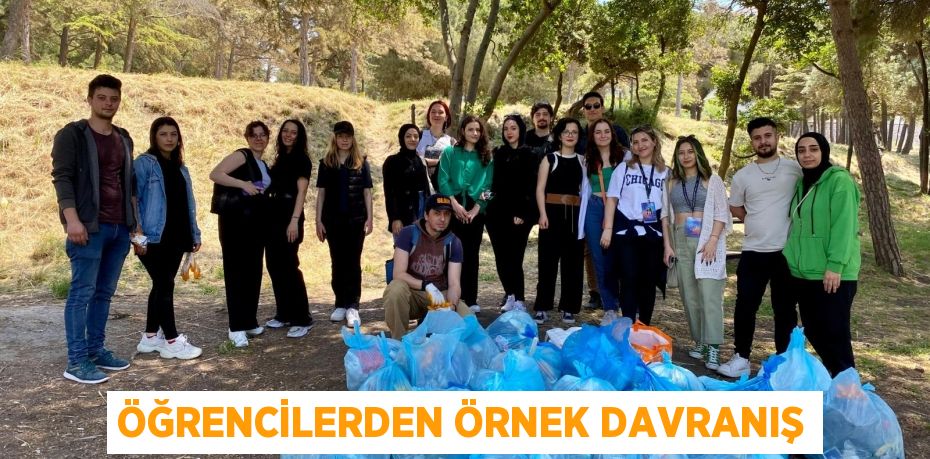 Öğrencilerden örnek davranış