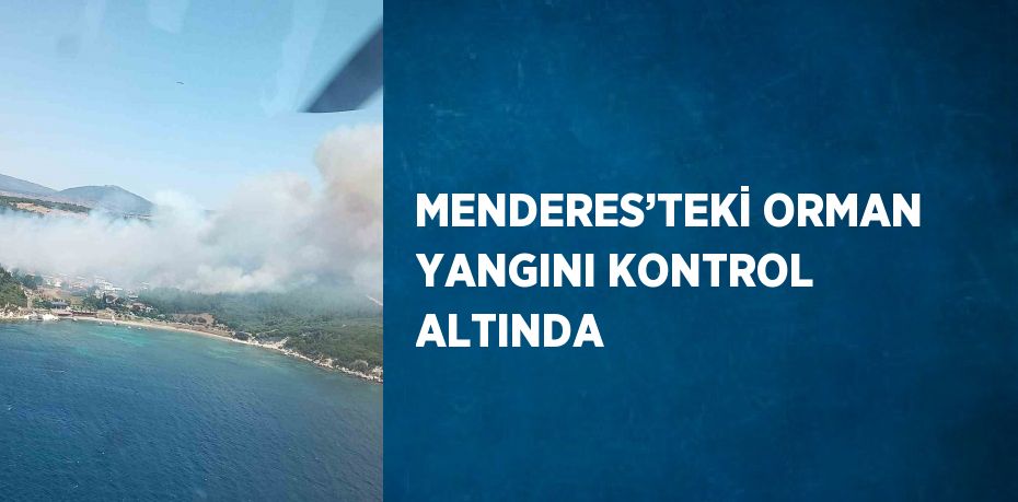 MENDERES’TEKİ ORMAN YANGINI KONTROL ALTINDA
