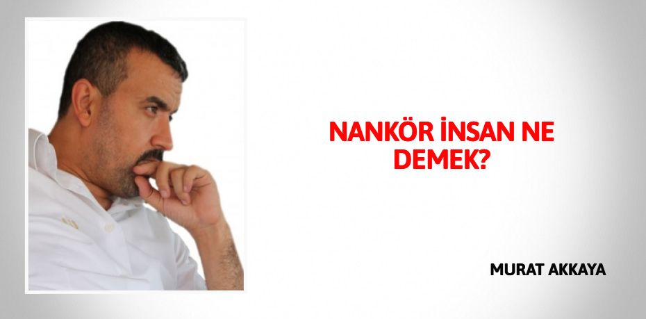 NANKÖR İNSAN NE DEMEK?