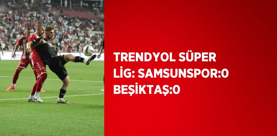 TRENDYOL SÜPER LİG: SAMSUNSPOR:0 BEŞİKTAŞ:0