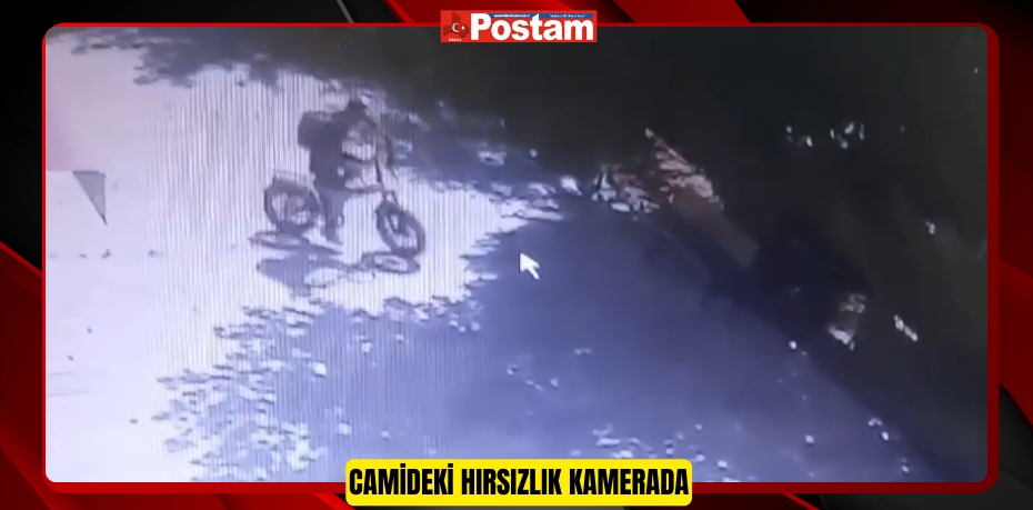 Camideki hırsızlık kamerada