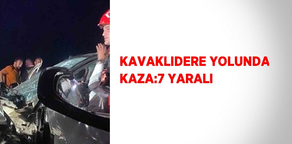 KAVAKLIDERE YOLUNDA KAZA:7 YARALI