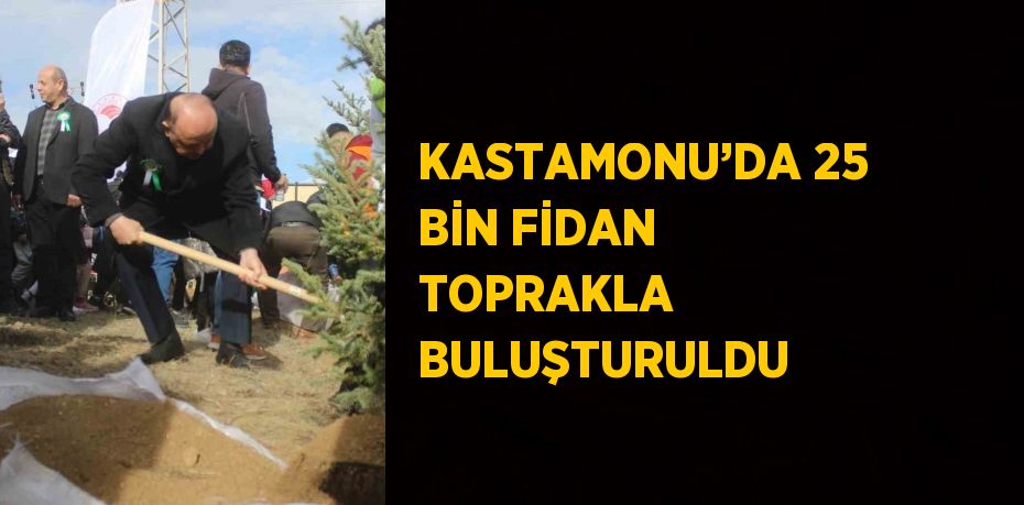 KASTAMONU’DA 25 BİN FİDAN TOPRAKLA BULUŞTURULDU