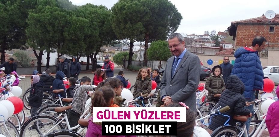 GÜLEN YÜZLERE 100 BİSİKLET