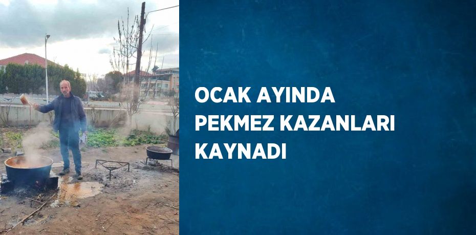 OCAK AYINDA PEKMEZ KAZANLARI KAYNADI