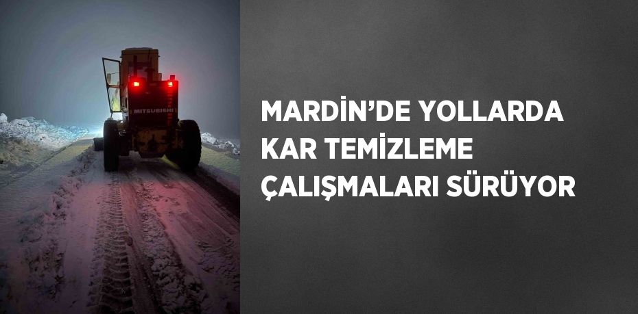 MARDİN’DE YOLLARDA KAR TEMİZLEME ÇALIŞMALARI SÜRÜYOR