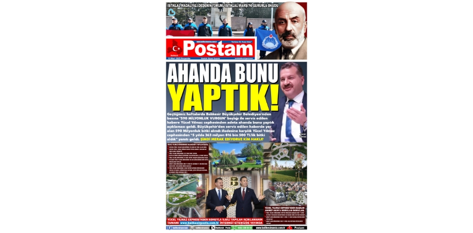 AHANDA BUNU YAPTIK!