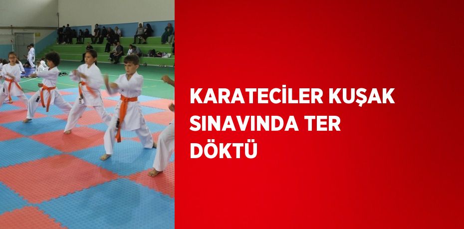 KARATECİLER KUŞAK SINAVINDA TER DÖKTÜ